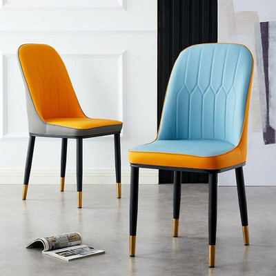 現貨 新款 歐式輕奢餐椅家用代簡約通用背靠椅