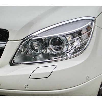 【JR佳睿精品】Benz 賓士 S204 C-Class Estate C200 07-11 鍍鉻大燈框 電鍍 改裝