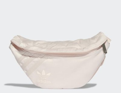 [品味人生]保證全新正品  Adidas ORIGINALS 淡粉色  運動腰色  腰包