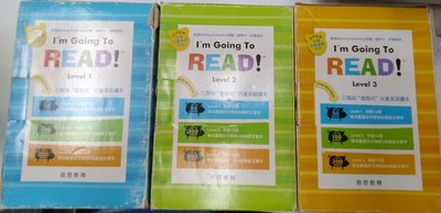 A5-6ef☆『I'm Going To READ Level 1~ Leve 3(缺1本)(附單字撲滿)』《啟思》