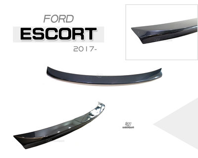 小傑車燈精品--全新 FORD 福特 ESCORT 17 18 尾翼 鴨尾 小鴨尾 含烤漆 ABS 材質