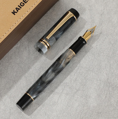 【上品名筆工藝坊】(煙雲) 袋鼠KAIGELU凱格露 新型#316 明尖18K銥金鋼筆 0.7mm