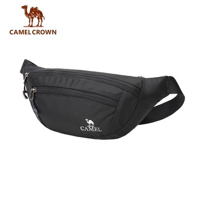 CAMEL CROWN駱駝 腰包 輕便大容量男女多功能運動腰包 休閒胸包 側背包 旅行斜背包 單肩包
