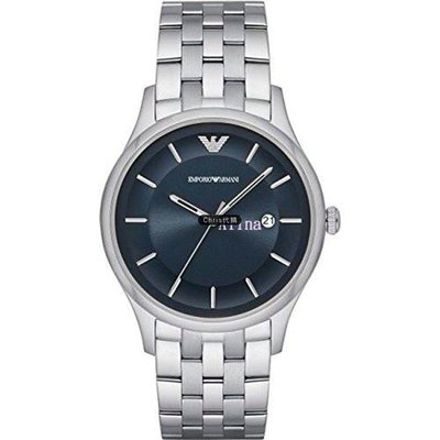 EMPORIO ARMANI 亞曼尼手錶 AR1102021 藍面計時腕錶 手錶 歐美代購-雙喜生活館