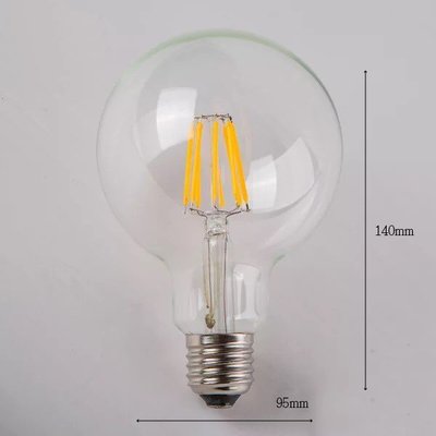 『亮亮燈飾』G95/LED/8W/2700K/LOFT工業風/仿鎢絲燈泡/愛迪生燈泡/設計師指定款