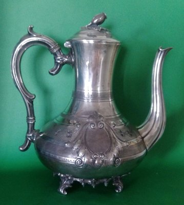294高級歐洲宮廷壺 Silver Plated Coffee Pot. By Roberts & Co. C1875