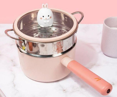 NEOFLAM輔食鍋Fika小兔系列鑄造鍋具牛奶鍋陶瓷鍋