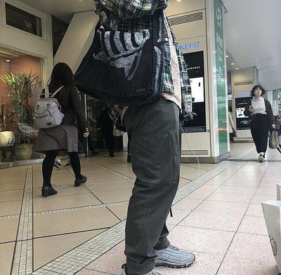 KAPITAL 平田和宏 日系復古做舊骨頭男女同款單肩斜挎郵差包-寶藏包包