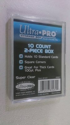 【美】硬式透明卡盒 UltraPRO 可放置10張一般球員卡或“放超厚卡” 適用 NBA MLB中華職棒 球員卡 科瑞
