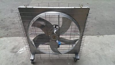 『中部批發』 36吋 1HP 負壓式 簡易式 抽風機 排風機 通風扇 排風機 廠房散熱風扇 吸排風扇 附煞車輪