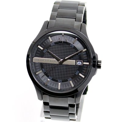 現貨 可自取 ARMANI EXCHANGE AX AX2104 亞曼尼 手錶 46mm 鍍黑 鋼帶 男錶女錶
