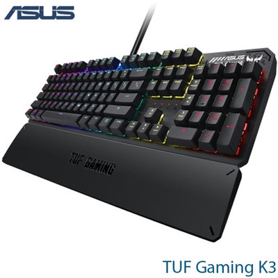 【MR3C】含稅免運 ASUS華碩 TUF Gaming K3 有線電競鍵盤