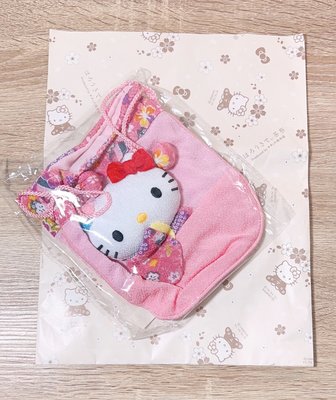 [全新]HELLO KITTY 抽繩 束口袋 收納袋 手提袋 收納小物包 粉色