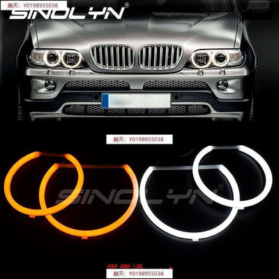 中廣 For 寶馬BMW E53 X5 大燈 天使眼光圈 爆亮 SMD LED 日行燈 方向燈 綿光