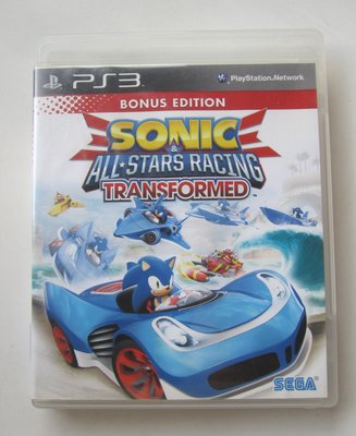 PS3 音速小子＆SEGA 超級巨星大賽車 變形 英文版 Sonic&amp; All-Stars Racing Transfo