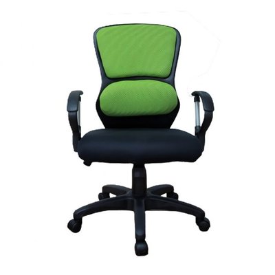 [ 家事達]台灣 OA-Y327 中型辦公椅(綠) 特價 洽談椅 電腦椅