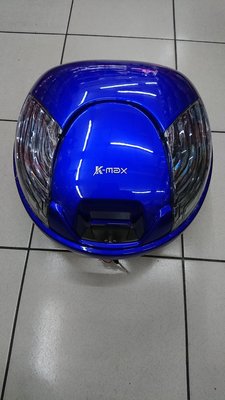 【frankie】K-max K17(無燈型)快拆式後行李箱 後置物箱 漢堡箱 30公升 藍色 可搭配藍色系車種