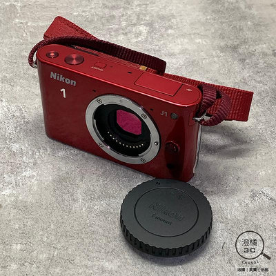 『澄橘』Nikon J1 機身 紅單機 二手《歡迎折抵 相機租借》A68423