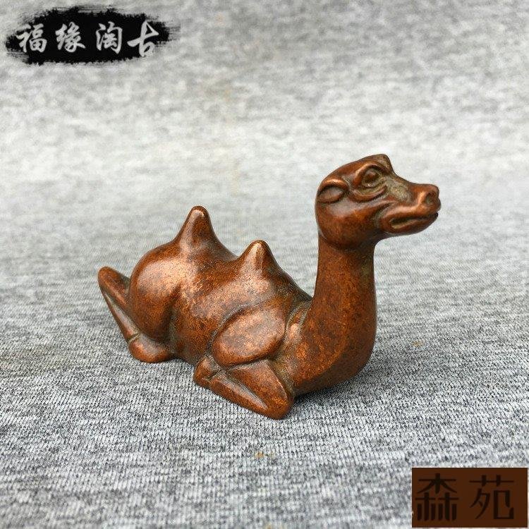 中国　古銅青銅　山羊　置物　3頭　M　R4401B
