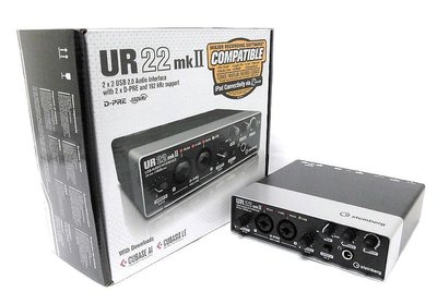 【河堤樂器】YAMAHA Steinberg UR22 MKII USB 電腦錄音介面 192K高品質 音訊/錄音介面