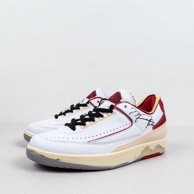 Air Jordan 2 Retro Low SP x Off-White 白紅 籃球鞋 男鞋 DJ4375-106【ADIDAS x NIKE】
