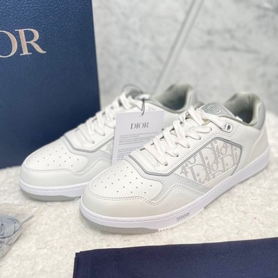 【翰貝格名牌館】全新真品 Dior B27 白色 小牛皮 低筒 運動鞋 43號 預購