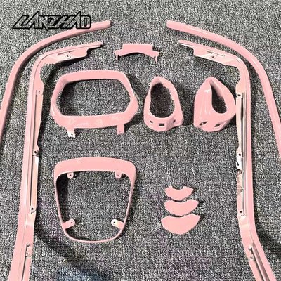 【LANZHAO】Vespa 偉士牌 衝刺 春天 粉色 改裝 飾條 邊條 燈蓋 燈框 喇叭蓋-概念汽車