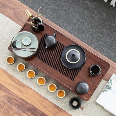 蓋碗茶碗觀意功夫茶具套裝家用日式高端輕奢蓋碗套組送客戶高檔黑陶瓷禮品新款超夯 正品 現貨