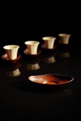 日本回流銅茶托 老物件 包漿漂亮