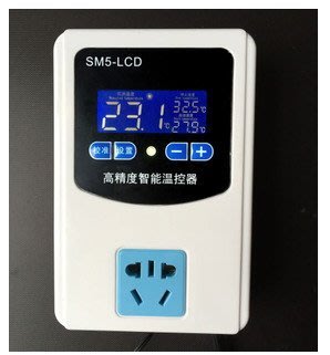 高精度溫控器溫控插座 時間控制器 溫度時間控制器 冷卻/加熱 定時 溫控器 AC110V 全新款顯示精度0.1度