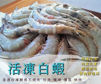 金星冷凍食品福利社-生凍白蝦40/50(850g)