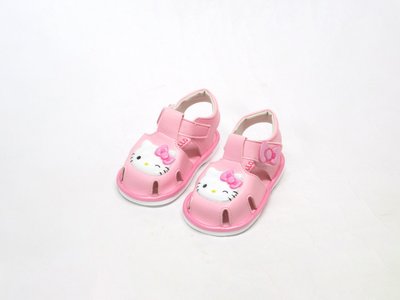 【819203】☆.╮莎拉公主❤ 三麗鷗 Hello Kitty 大頭護指涼鞋Hello Kitty 12.5~15CM