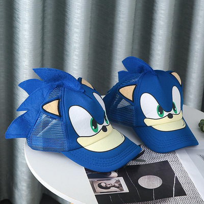 動漫卡通刺猬索尼克帽子 Sonic Kid 超音速鼠標網帽棒球帽