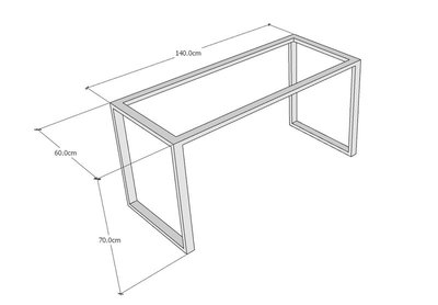 140x60x70cm 辦公桌 書桌 辦公桌 電腦桌 餐桌 桌腳 工業風