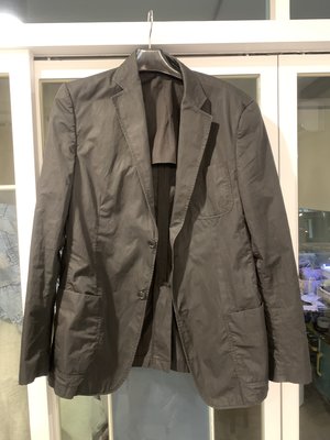 專櫃正品 PRADA 尼龍材質黑色 休閒西裝( 54 L-XL)