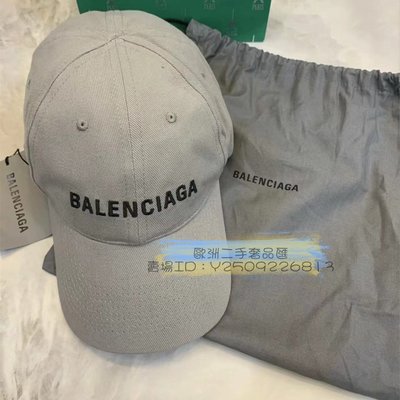 AMBER❤代購❤ BALENCIAGA Logo 巴黎世家 棒球帽 潮帽 帽子 黑色 棒球帽 鴨舌帽 太陽帽 情侶款