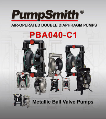 PumpSmith PBA040-C1 1-1/2" PBA系列 球閥式 氣動雙隔膜泵浦