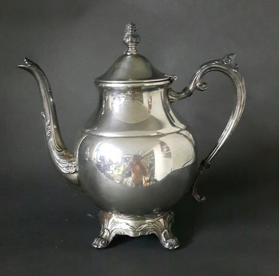 402高級英國鍍銀壺9吋  F B Rogers Silver Co trademark 1883 Tea pot