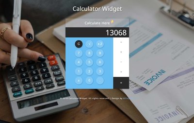 Calculator Widget 響應式網頁模板、HTML5+CSS3、網頁特效  #15947