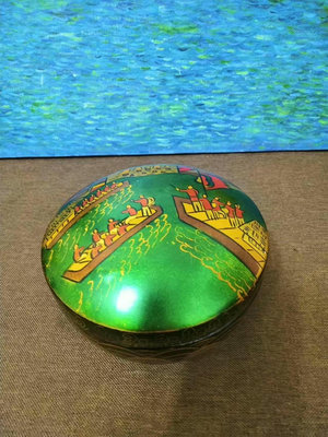 東南亞越南河內HANOI工藝品漆器手工彩繪木制漆器文玩盒首飾27477