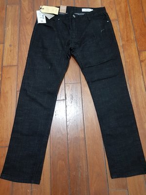 (480) FIFTY PERCENT 牛仔長褲 全新 黑色XL(34)