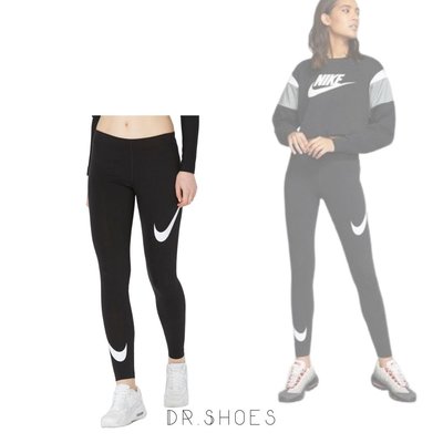【Dr.Shoes】Nike NSW LEGASEE LGGNG SWOOSH 運動 緊身褲 女款 DB3897-010