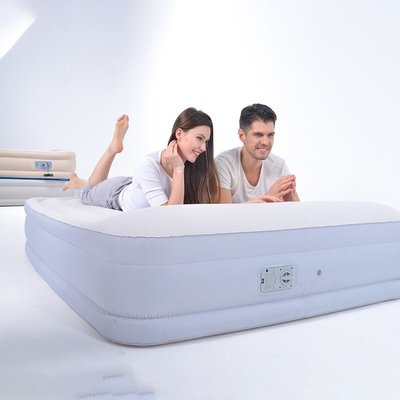 吉龍充氣床家用雙層內置泵氣墊床春亞紡貼合PVC料充氣床墊