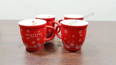 星巴克2008年Starbucks Espresso聖誕限定馬克杯~收藏、送禮~生日禮情人禮聖誕禮紀念禮~咖啡杯手拉胚~