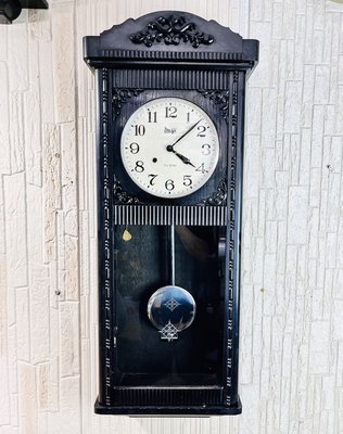 【JP.com】日本帶回 Meiji 明治時計製 大型振り子時計 發條老時鐘 擺鐘 掛鐘 昭和時期