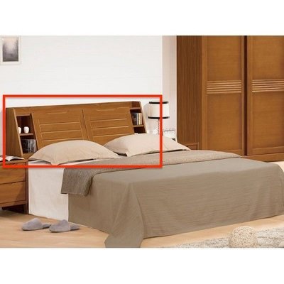 森寶藝品傢俱c-10品味生活 臥室 床頭系列150-7 米堤柚木5尺雙人床頭箱~特價