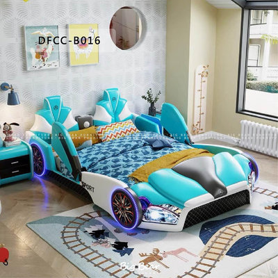 【大熊傢俱】DFCC-B016 跑車床 汽車床 卡通床 兒童床 皮床 軟床 雙人床 造型床 實木 訂色