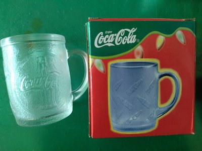 可口可樂Coca-Cola懷舊1998年精裝玻璃杯，附贈可口可樂曲線杯（購買前請先即時通聯繫）