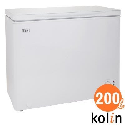 KOLIN歌林 200公升 臥式冷藏/冷凍二用冰櫃冷凍櫃-瑭瓷白 KR-120F02 全機一年保固