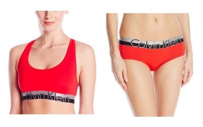 (成套現貨) 全新真品 CK Calvin Klein 新款運動風內衣M+平口褲-紅色 S/M